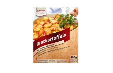 Bratkartoffeln mit Schinken und Zwiebeln - Verpackung - Frontansicht
