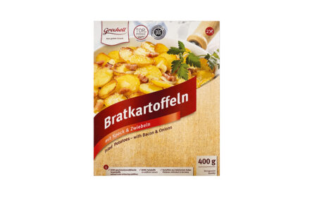 Grocholl, Bratkartoffeln mit Speck und Zwiebeln, Verpackung - Frontansicht