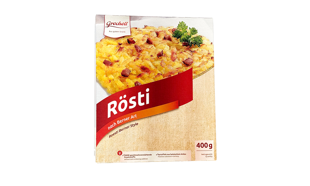 Grocholl Rösti Berner Art Verpackung Frontansicht