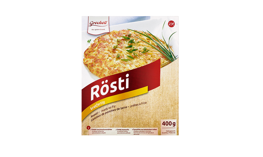 Grocholl, Rösti, Verpackung - Frontansicht