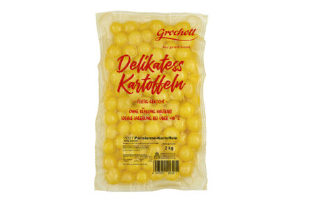 Grocholl Gekochte Parisienne-Kartoffeln - Verpackung - Frontansicht