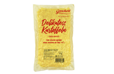 Grocholl gekochte Kartoffelwürfel 10x10mm-Frontansicht