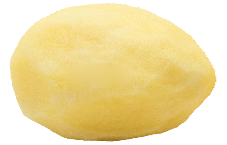 Geschälte Kartoffel