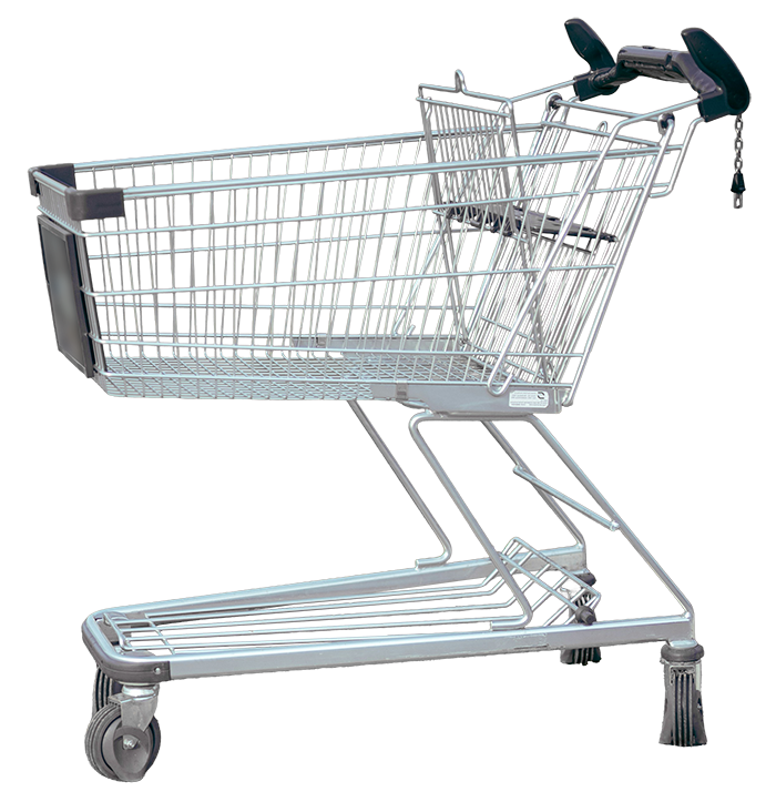 Einkaufswagen freigestellt